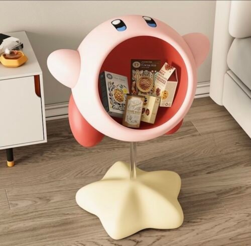 Cartoon Star Kirby Snack Rack Storage Floor Decoration Living Room Bedroom Home Decor Relocation Gift for Friends · Pink Fat Creative Desktop Decoration