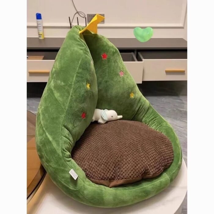 Decoratable Christmas tree cushion, cute lazy plush cushion, comfortable tatami mat, cute cat and dog nest - Image 5