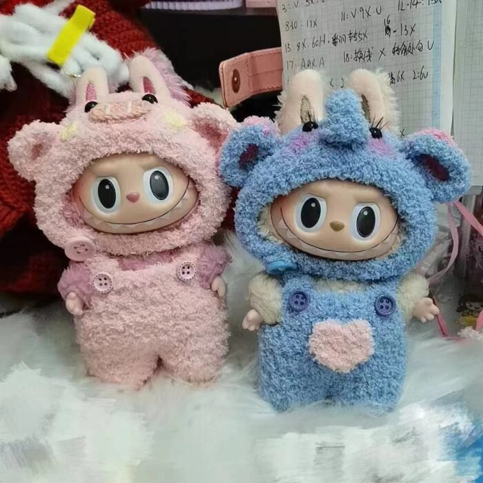 handmande clothes for pop mart labubu Vinyl Plush Doll 17cm available (1)
