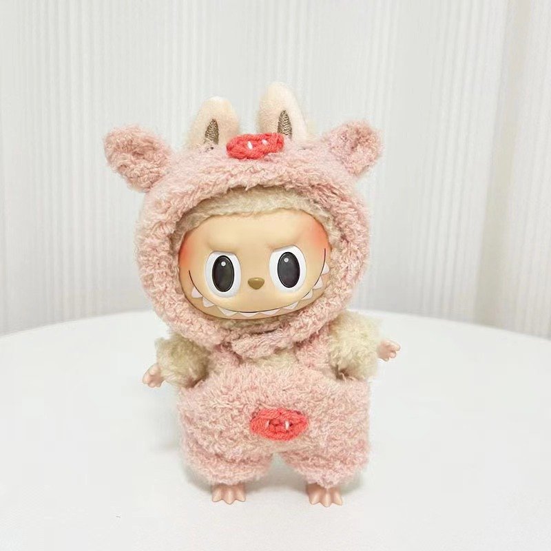 handmande clothes for pop mart labubu Vinyl Plush Doll 17cm available (1)